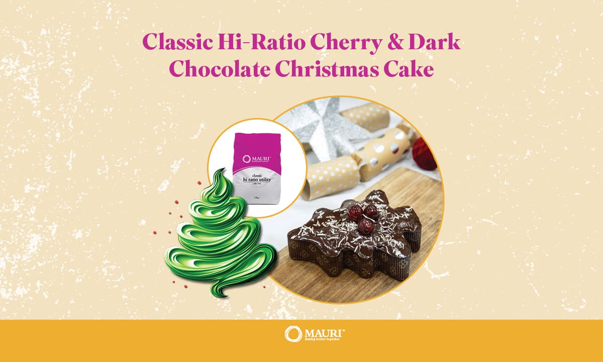 Cherry & Dark Chocolate Christmas Cake