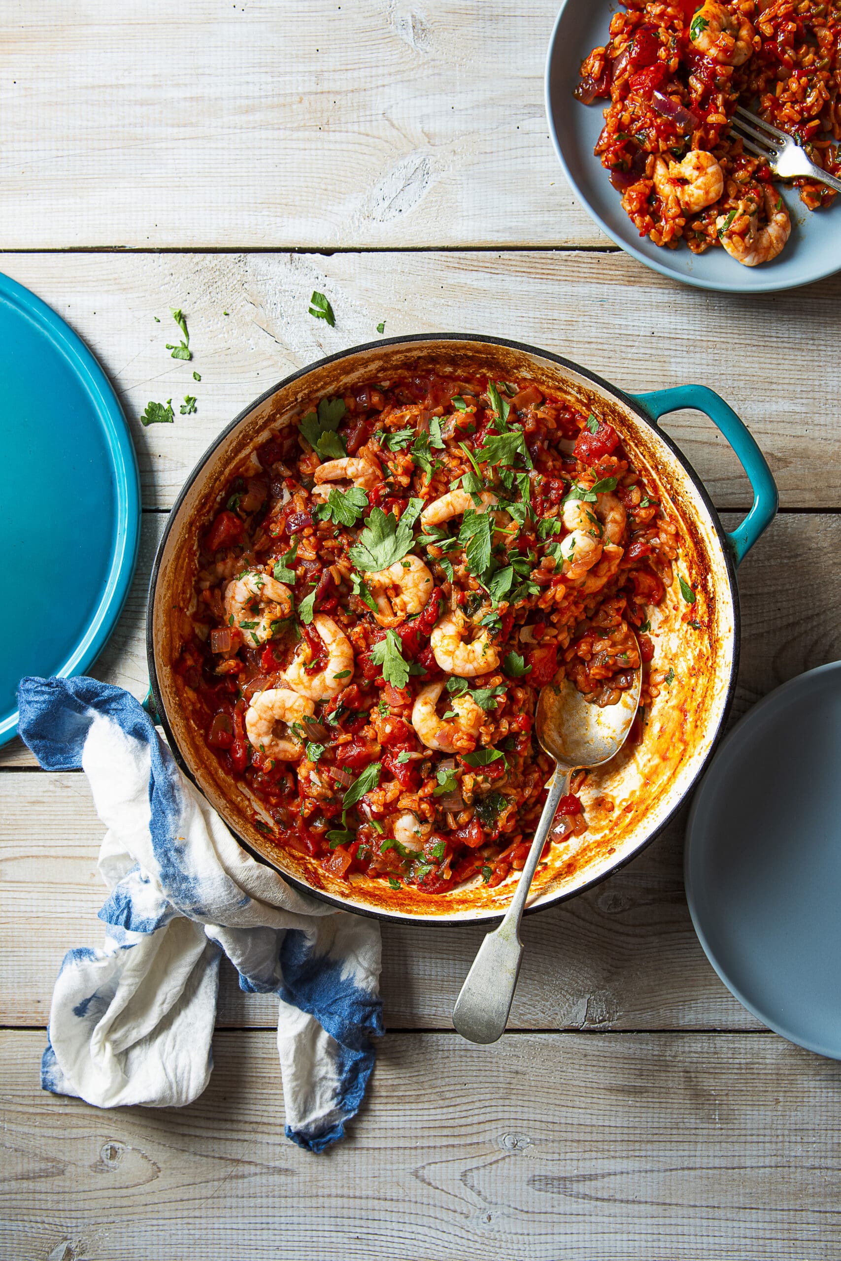 Baked Tomato and Prawn Spicy Risotto