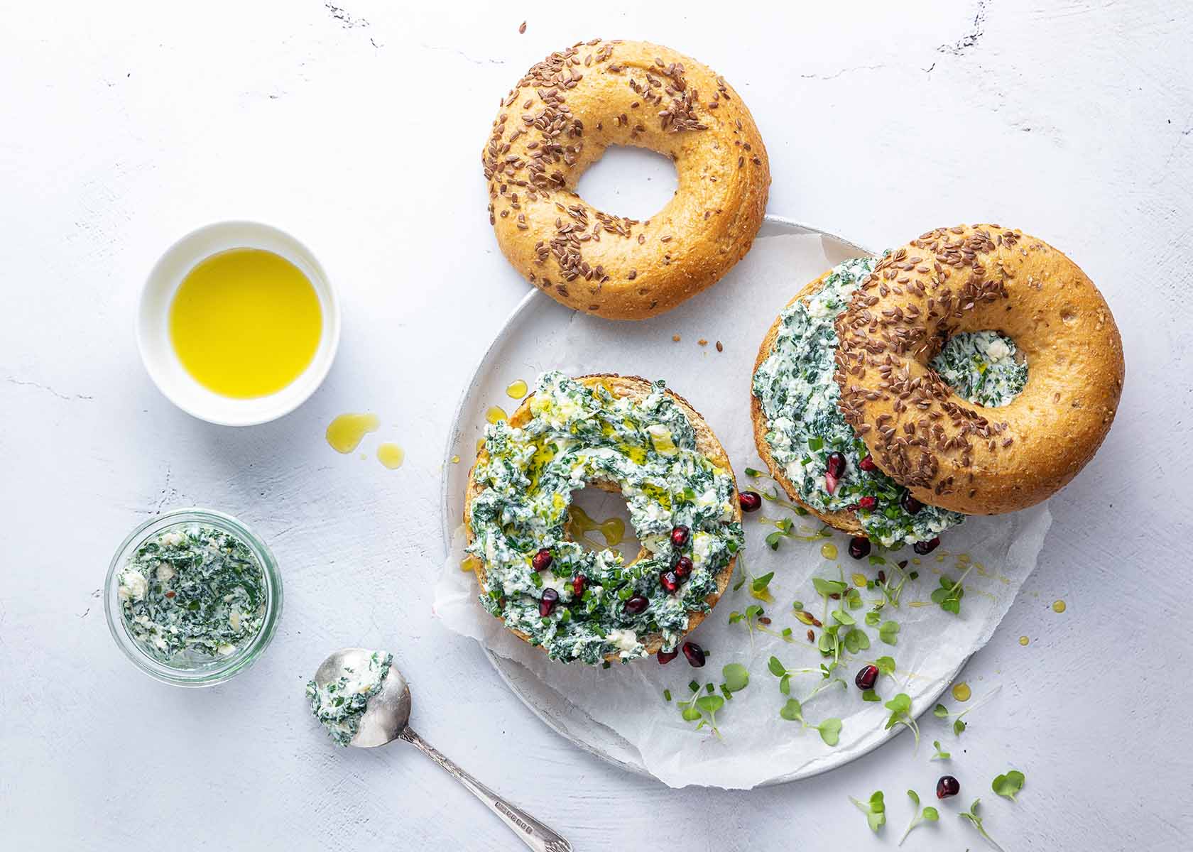 NY Bagels with Breakfast Greens