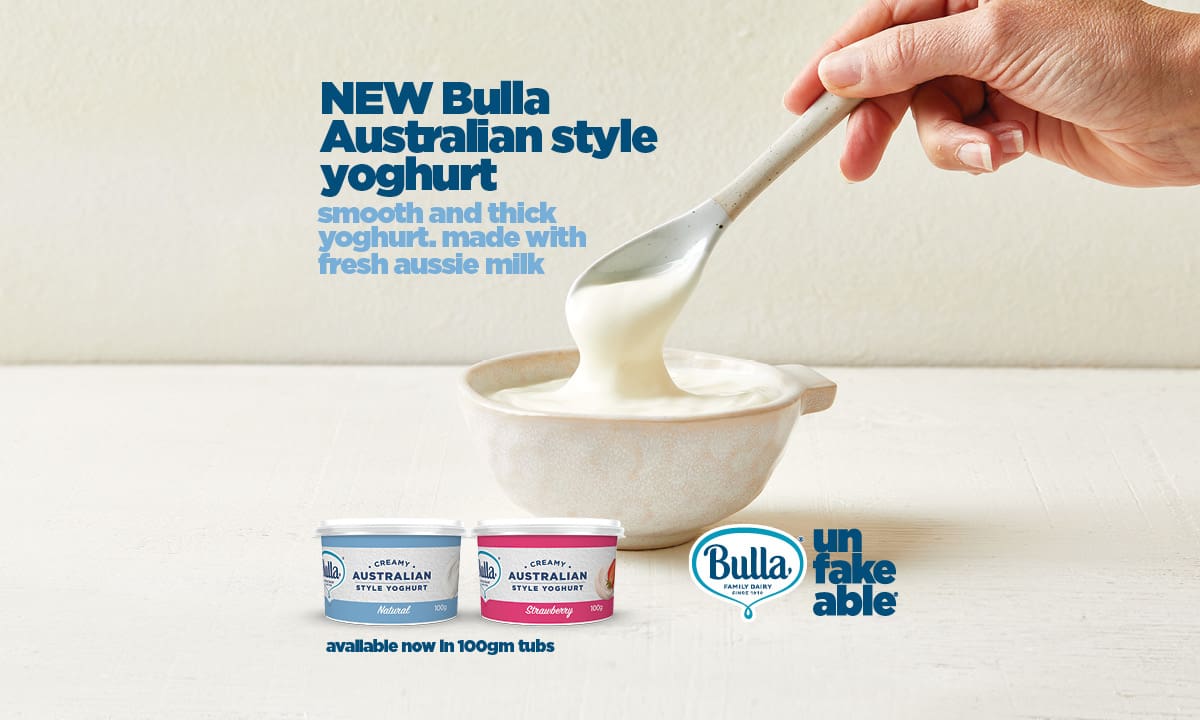 Perfectly Portioned. New Bulla Australian Style Yoghurt